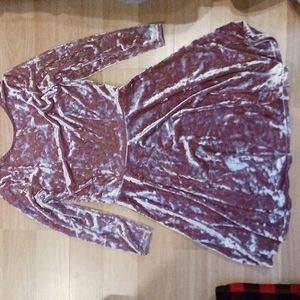 TopShop crushed velvet dress